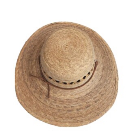 Tula Accessories - NWT Tula Hat Leather Visor Wide Brim Chin Strap Vented Hard Straw